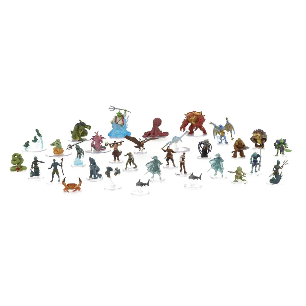 Wizkids Dungeons & Dragons Icons of the Realms Seas & Shores Set 28 Booster Brick Figurine - Pack of 8