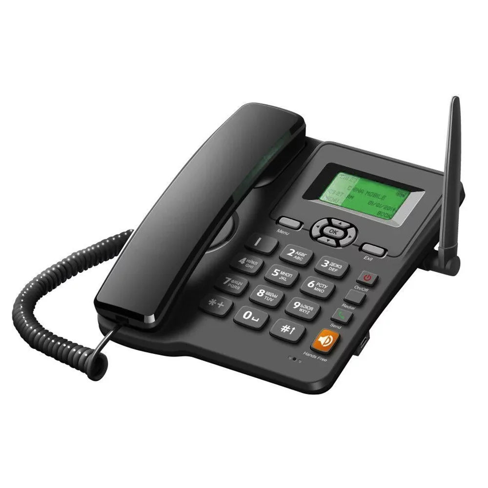 Bisofice Cordless Phone Desktop Telephone Set with GSM Support and Dual SIM Cards for Home and Office Use