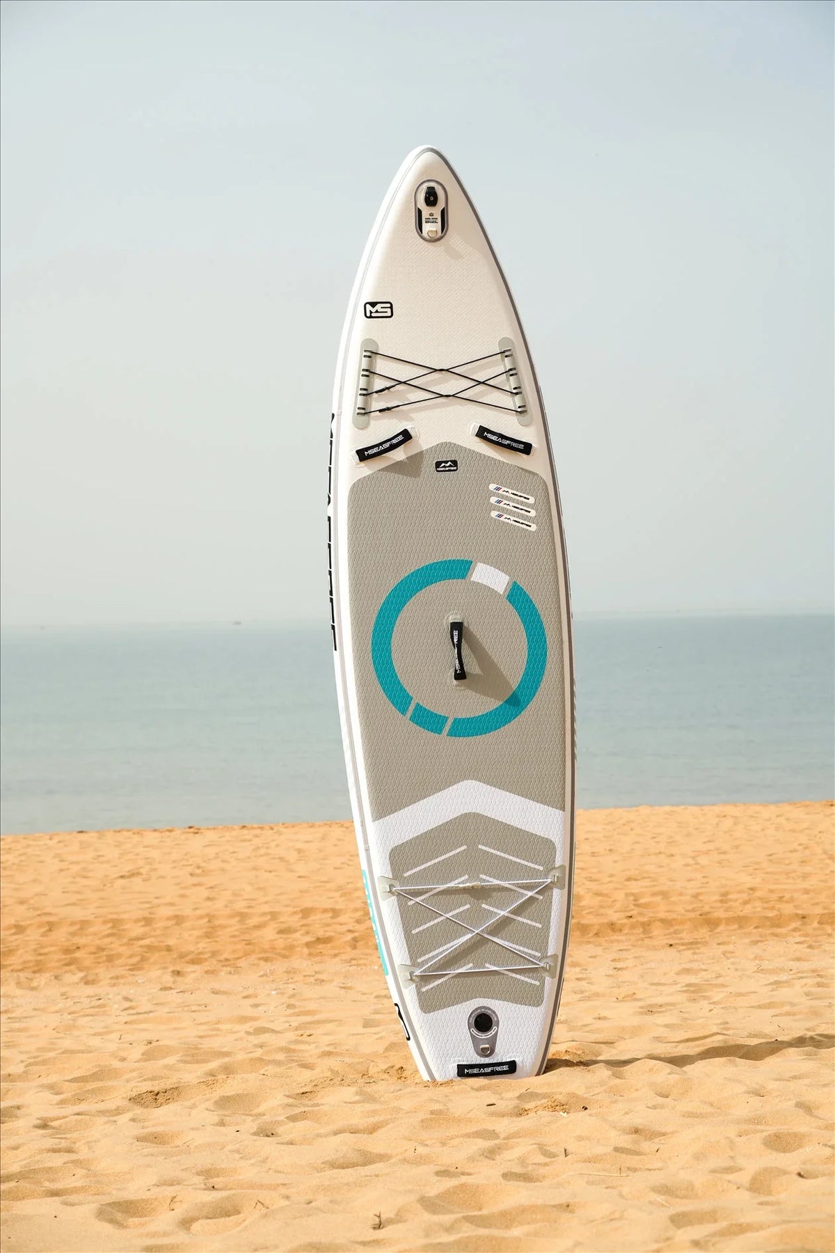 Inflatable Stand Up Paddle Board(6In Thick)with Premium SUP Accessories & Backpack, Wide Stance, Bottom Fin for Paddling, Paddle, Leash, Surf Control, Non-Slip Deck for Youth & Adult(White)