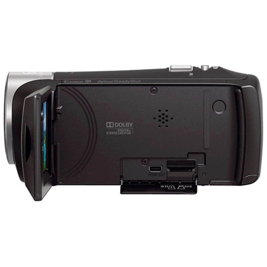 Sony HDR-CX405 HD Handycam Camcorder Video Recording with 32GB Micro SD Memory Card + Case + Tripod + ZeeTech Accessory Bundle