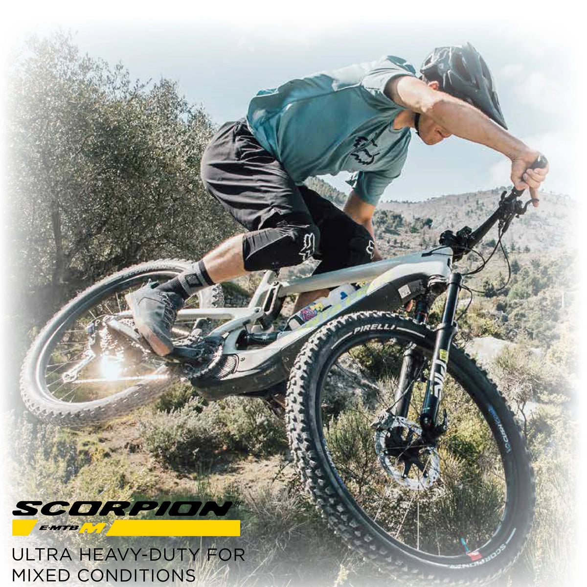 Pirelli Scorpion E-MTB M 27.5 x 2.6 Mountain Bicycle Tire, Versatile E-Mountain Bike Tire for Trail and Enduro Use, Mixed Terrain, E-Bike MTB, Tubeless Ready Unit TLR + SmarTUBE 23/32-622