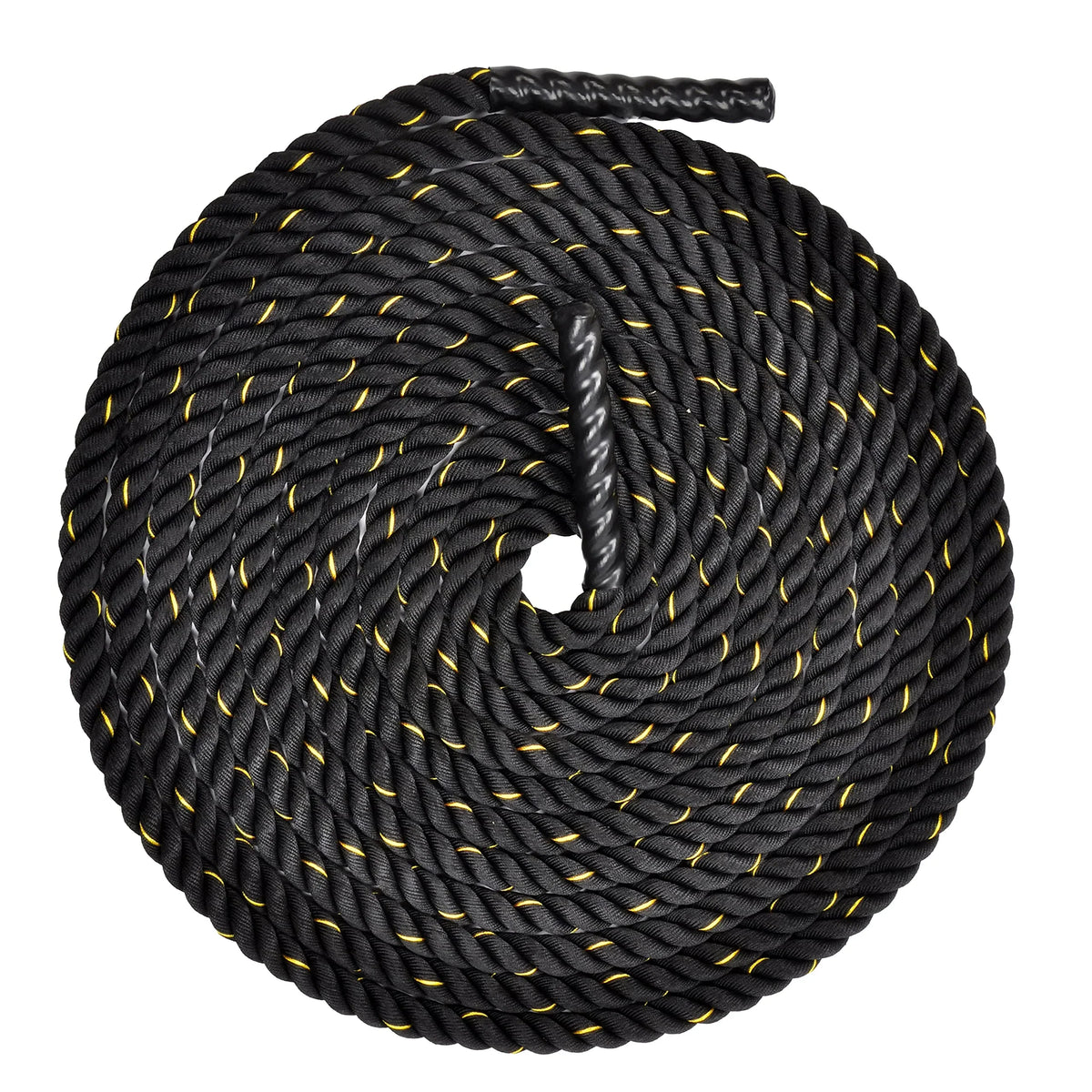 BalanceFrom Battle Rope 1.5 Centimeter Size Poly Dacron 50 FT Length, Heavy Ropes for Home Gym and Workout