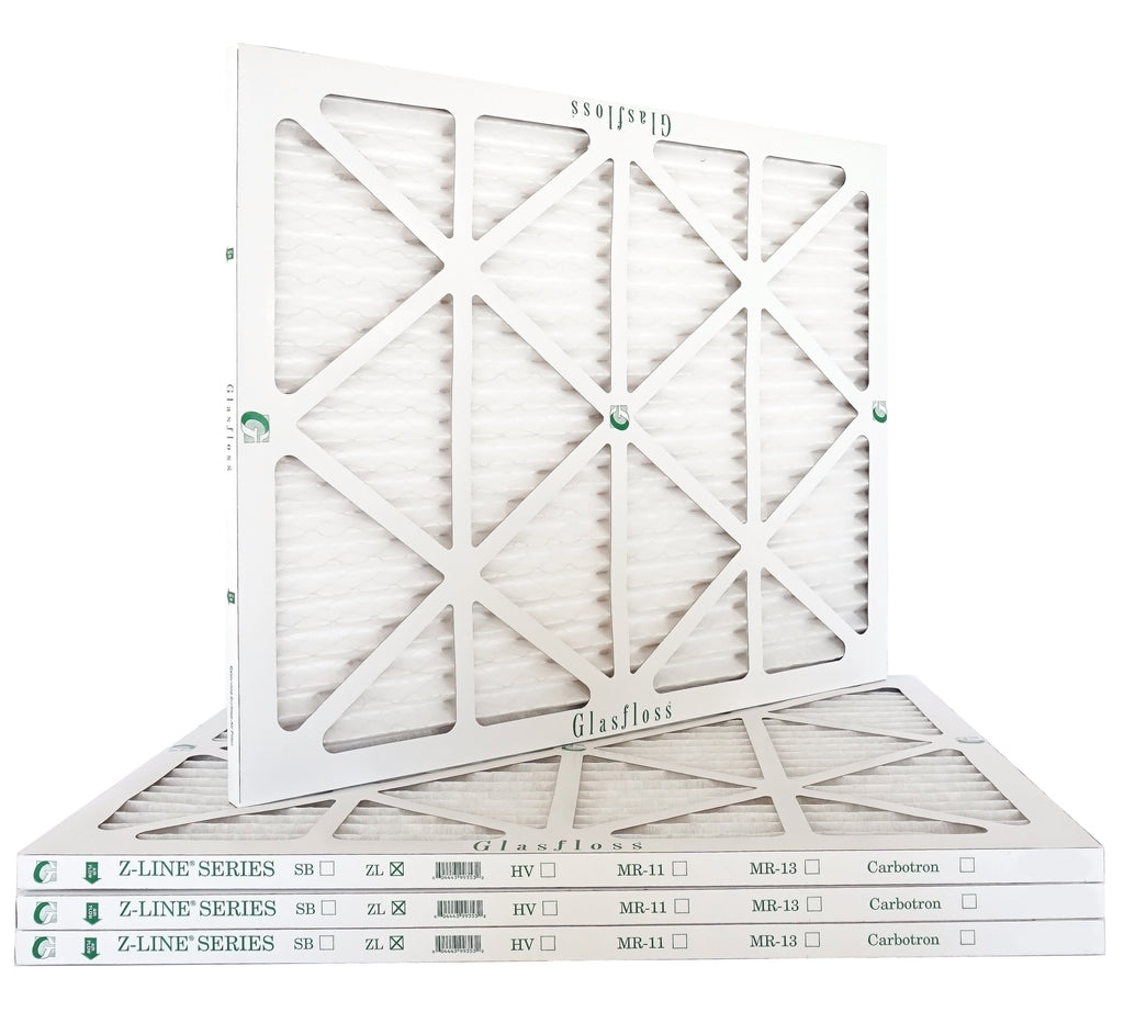 Glasfloss Air Filter 20x22x2 - 2" MERV 10 - (Pack of 4) - Pleated AC or HVAC Air Filter - Furnace Air Filter - Home or Office - Made In The USA.