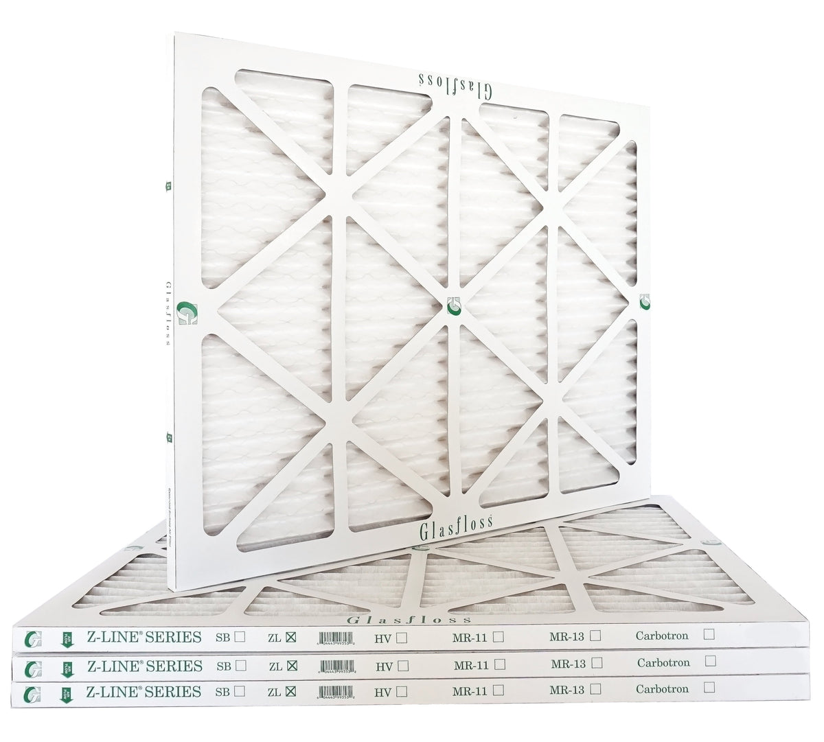 Glasfloss Air Filter 20x22x2 - 2" MERV 10 - (Pack of 4) - Pleated AC or HVAC Air Filter - Furnace Air Filter - Home or Office - Made In The USA.