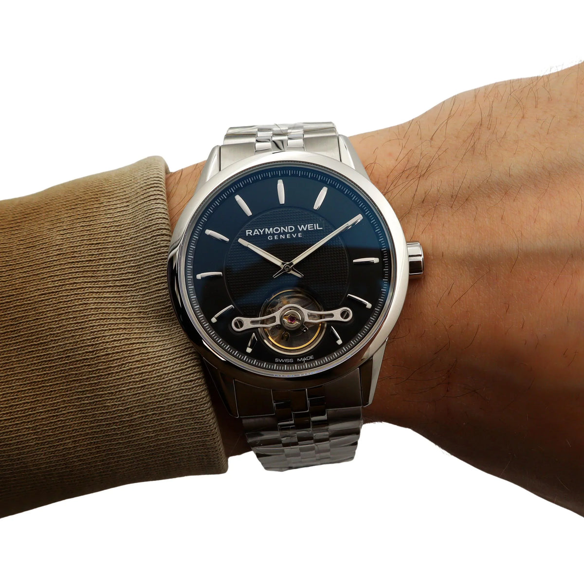 Raymond Weil Freelancer 42mm Steel Midnight Dial Automatic Mens Watch 2780-ST-20001