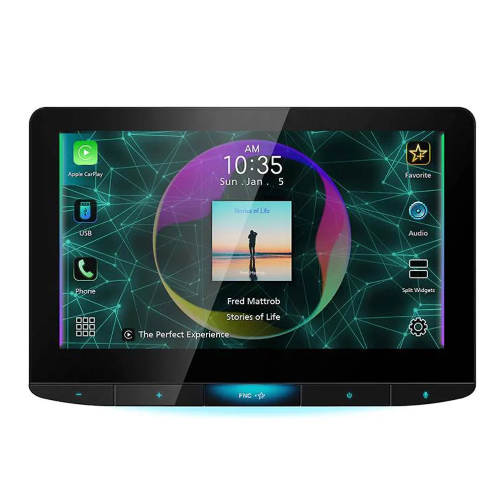 New JVC KW-Z1000W 10.1 Centimeter Digital Multimedia Receiver with License Plate Camera