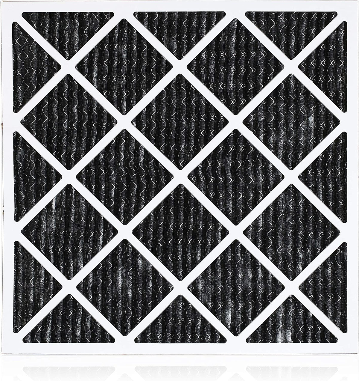 Filterbuy 14x18x1 MERV 8 Odor Eliminator Pleated HVAC AC Furnace Air Filters with Activated Carbon (3-Pack)