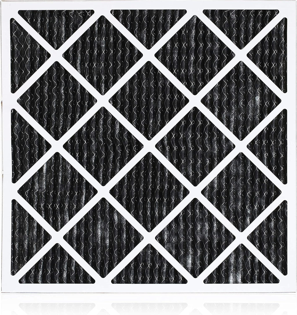 Filterbuy 18x18x1 MERV 8 Odor Eliminator Pleated HVAC AC Furnace Air Filters with Activated Carbon (6-Pack)