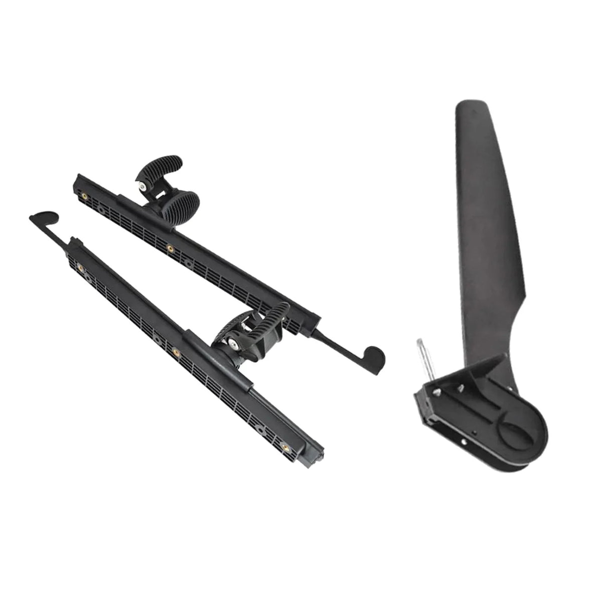 AMLESO Kayak Rudder Kayak Foot Pegs Boat Tail Watercraft Rudder with Foot Brace Pedals for Fishing Boat Canoeing Marine Accessories