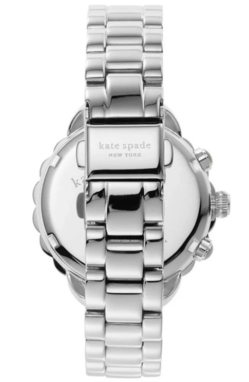 Kate Spade KSW1626 Baywater Blue Chronograph Dial Silver Stainless Steel Bracelet Band Women's Watch