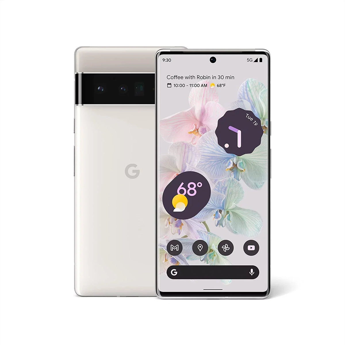 Google Pixel 6 Pro 128GB Verizon (Cloudy White) Cellphone- like New