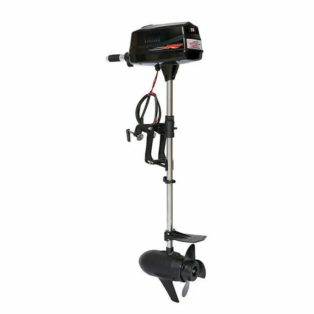 Wuzstar 60V 10HP Electric Outboard Motor Brushless Fishing Boat Engine w/Propel 2.2KW