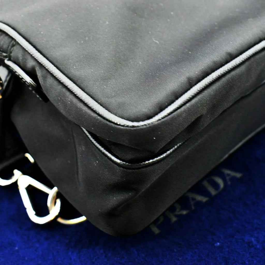 Pre-owned PRADA 2vz026 Nylon Backpack Bag Midnight