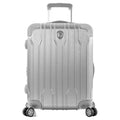 Heys Xtrak Unit Lightweight, TSA Combination Lock, Expandable, Telescopic Handle System Carry-On Luggage with Spinner Wheels Silver