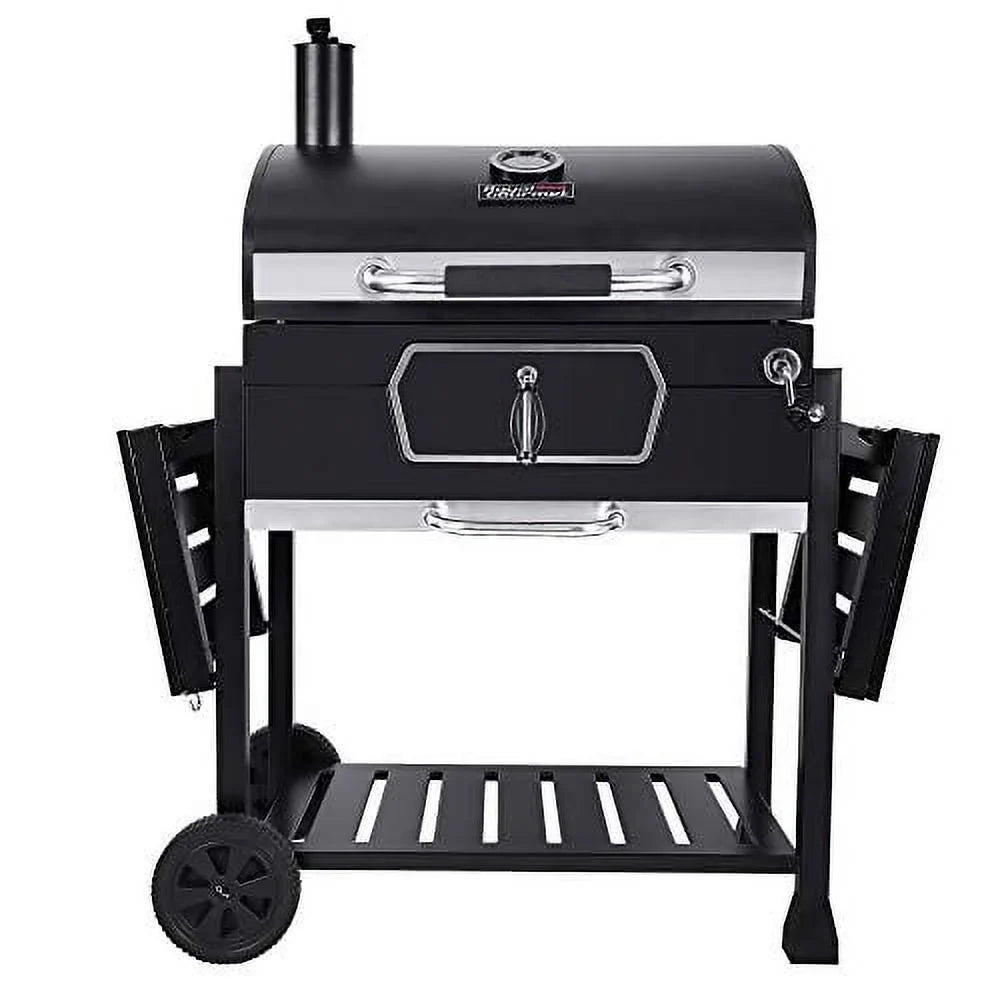 Royal Gourmet CD2030AN Centimeter Charcoal Grill, Deluxe BBQ Smoker Picnic Camping Patio Backyard Cooking, Onyx Large