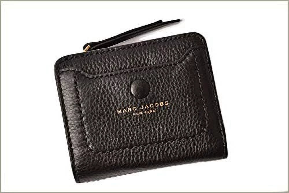 Marc Jacobs M0014215 Onyx Leather Mini Empire City Women's Compact Leather Wallet