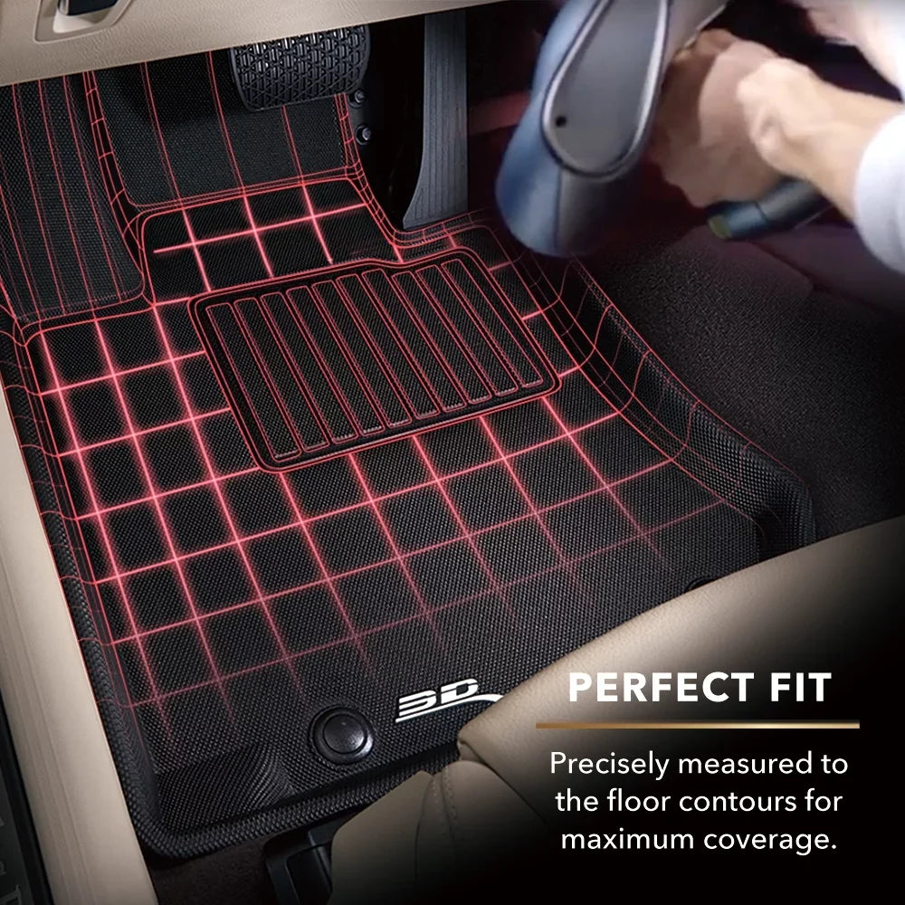 3D MAXpider KAGU Floor Mat Onyx compatible with DODGE GRAND CARAVAN 2008-2020 - Full Set