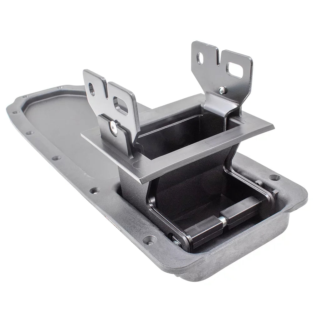 Brock Replacement Dark Full Center Console Armrest Repair Kit Base & Hinges Compatible with 04-11 Ranger Pickup Truck 3L5Z 10047A20 AAB