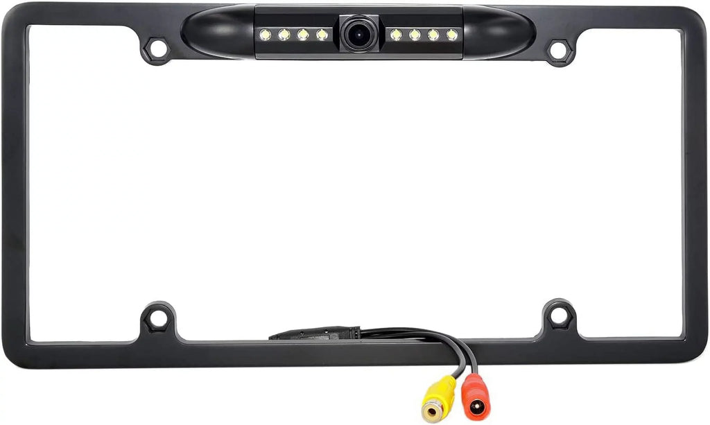 Backup Camera Rearview License Plate Frame for ALPINE X308U Midnight