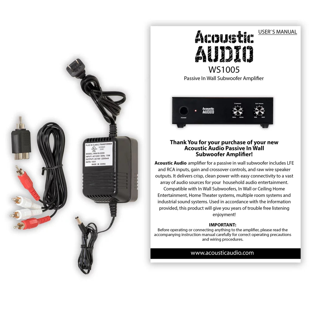 Acoustic Audio HD-S10 Flush Mount Subwoofers with 10" Speaker and Amps 4 Pack