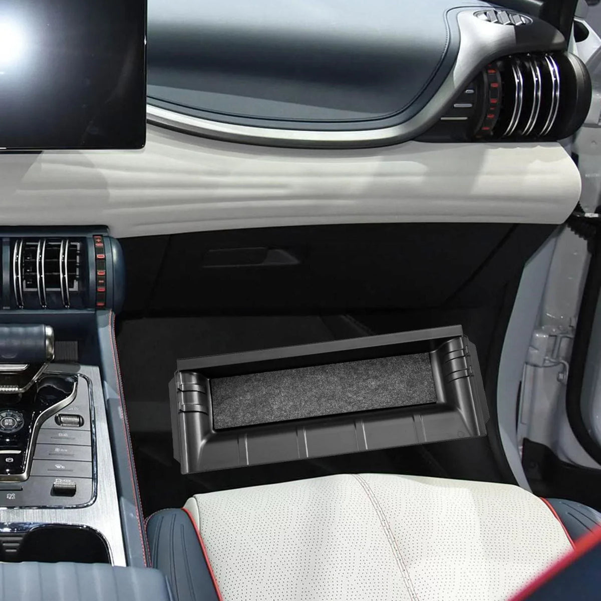 under Seat Storage Box/ Hidden Storage Tray Box/ Hidden Tray/ under Seat Storage Tray /Underseat Hidden Organizer /Tray for Atto 3 Yuan Plus Replaces 1Piece